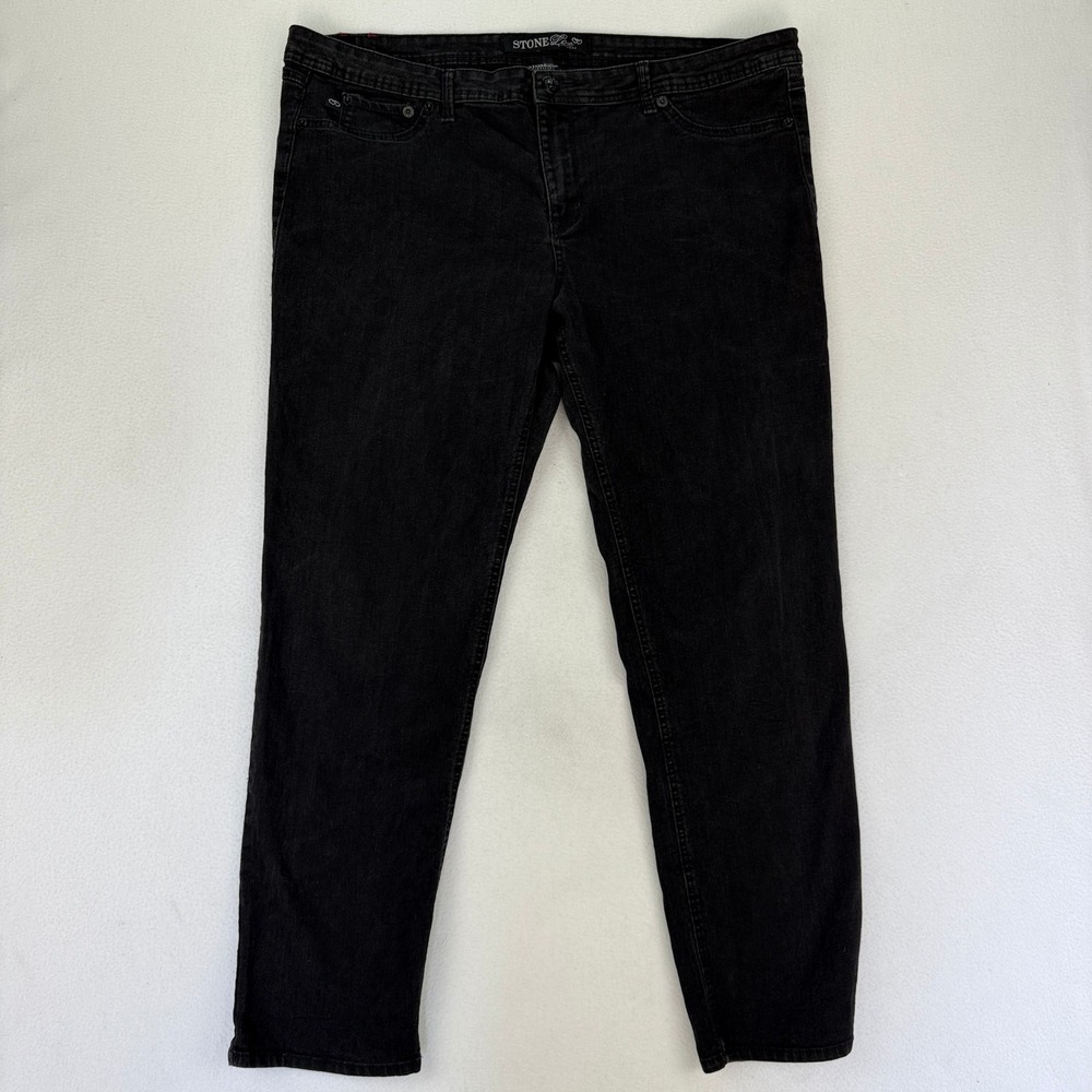 Stone Love Jeans Black Wash Denim Pants Comfort Stretch Womens 24W